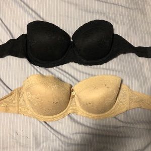 Strapless bras
